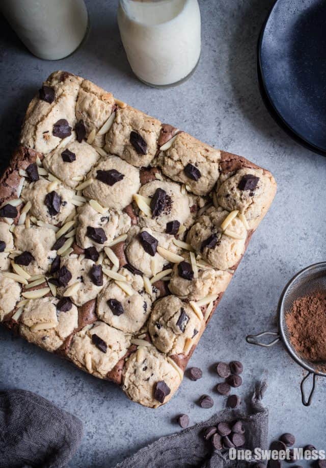 GlutenFree Chocolate Chip Cookie Brownies One Sweet Mess