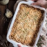 Potato & Leek Gratin: This creamy spring side dish is loaded with cheese and topped with a toasted walnut crumble.