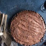 Gluten-Free Chocolate Stout Mousse Tart with Pretzel Peanut Crust