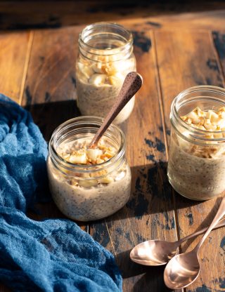 Peanut Butter Banana Bread Overnight Oats